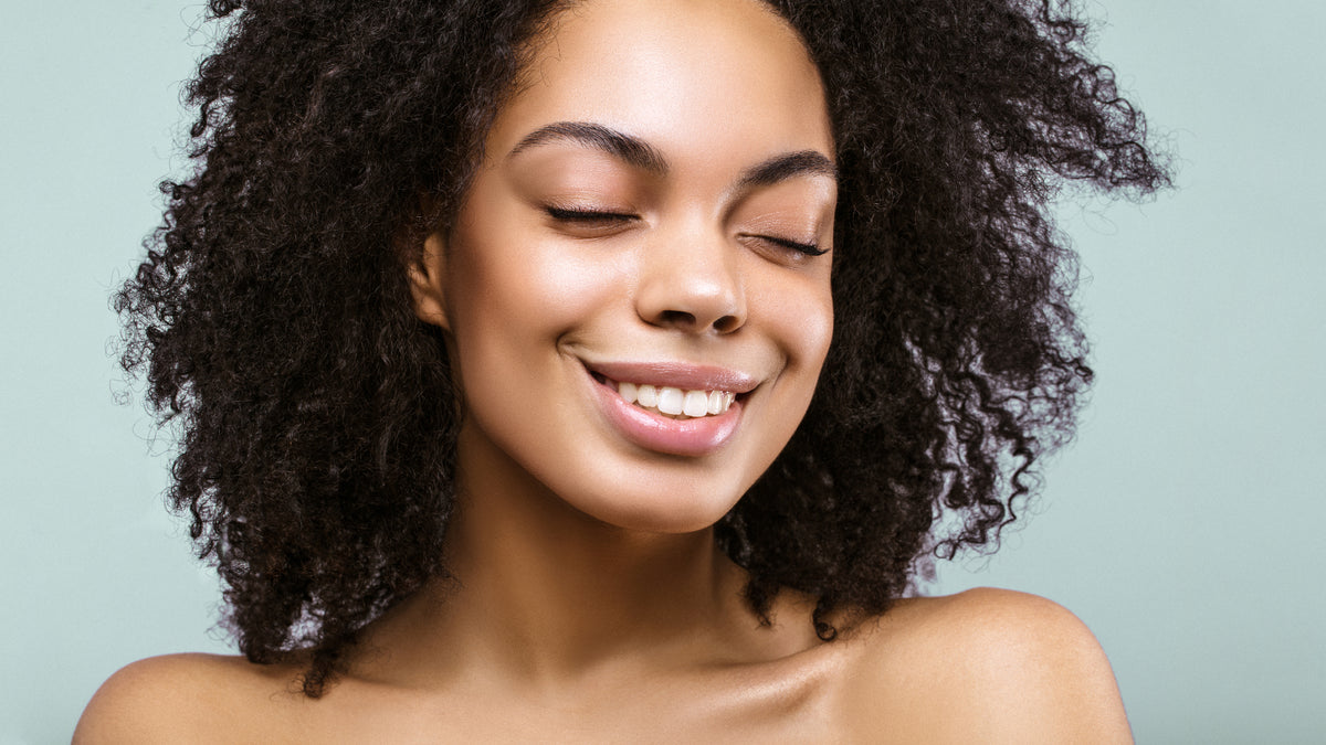 beautiful black woman great skin smiling