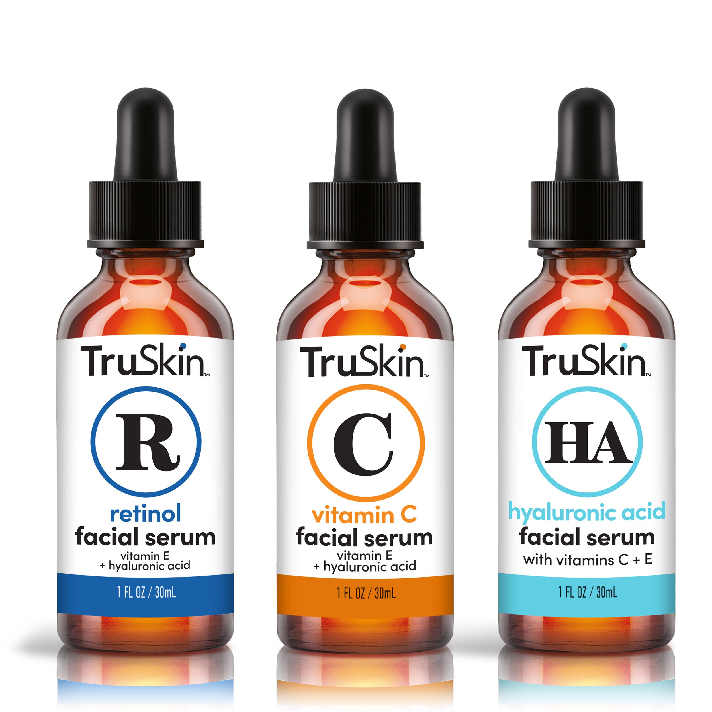 Age Defying 3-Pack Bundle with Vitamin C Serum, Retinol Serum and Hyaluronic Acid