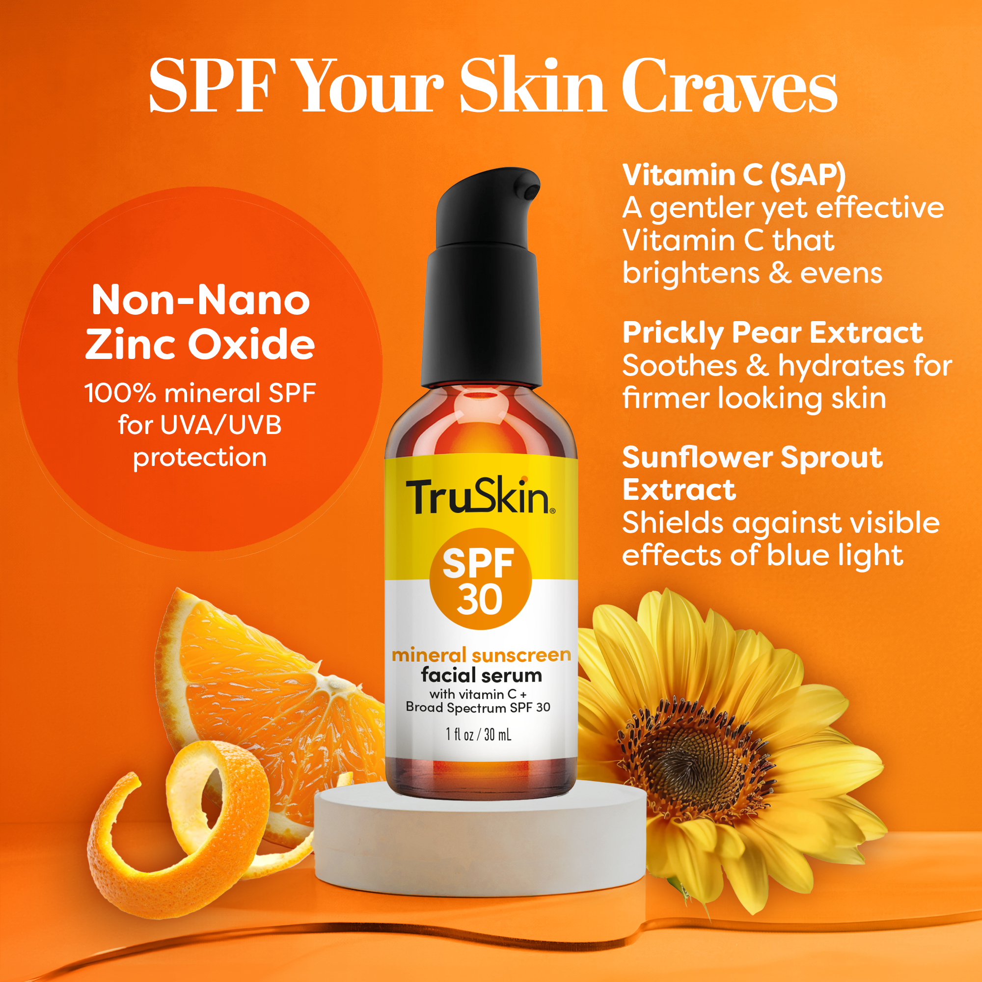 SPF 30 Mineral Sunscreen Facial Serum