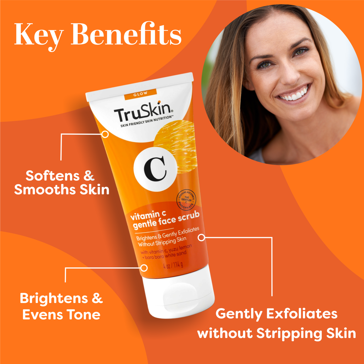 Vitamin C Gentle Face Scrub – TruSkin