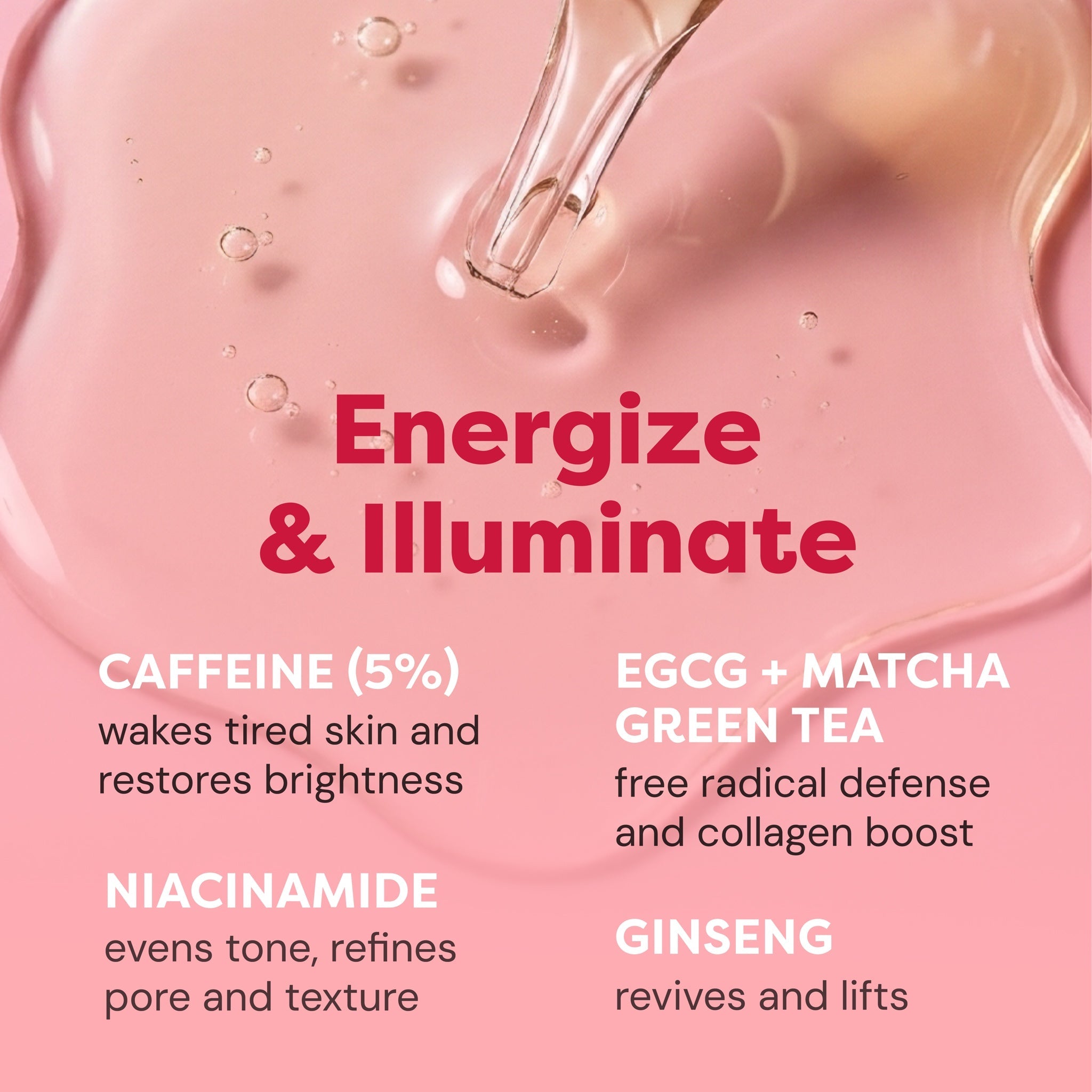 Caffeine Facial Serum — key ingredients and what they do