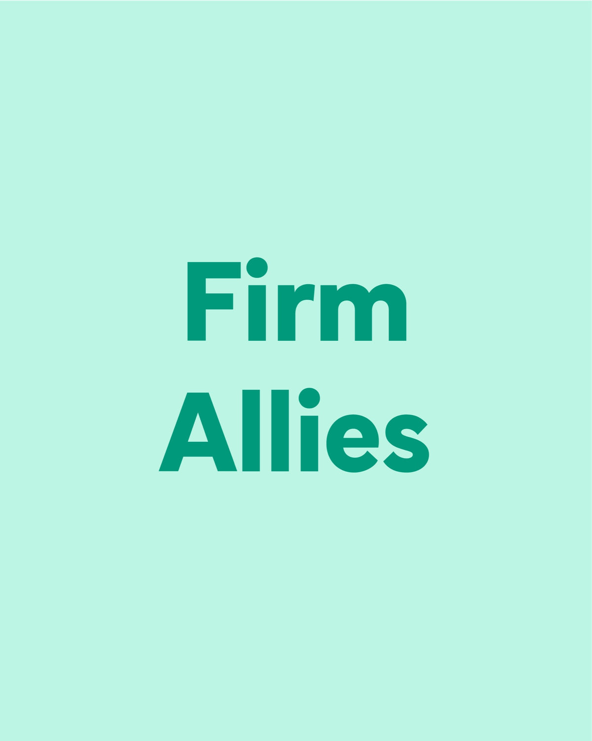 Firming — collection feature tile