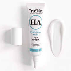Hyaluronic Acid Eye Cream — shown with a swatch of its texture