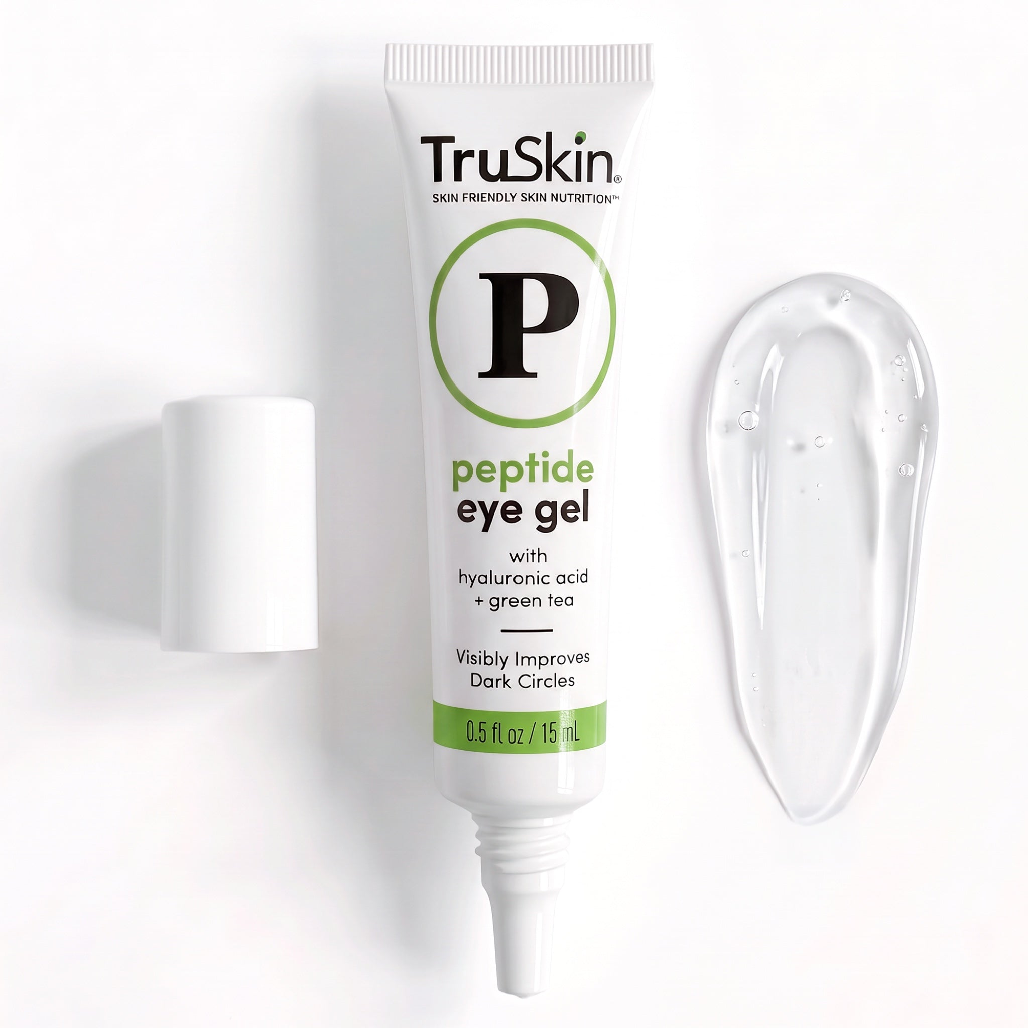 Peptide Eye Gel — shown with a swatch of its texture