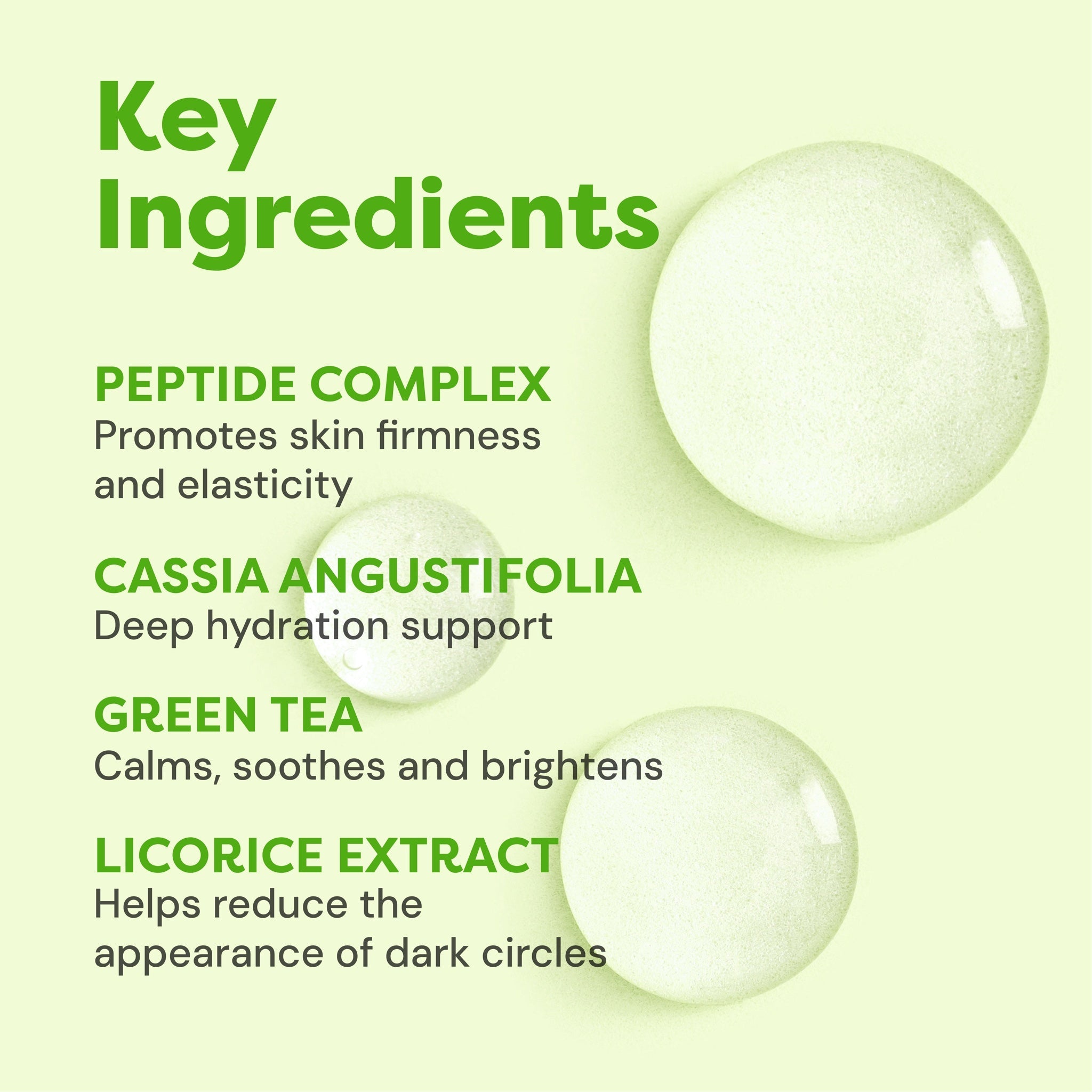 Peptide Eye Gel — key ingredients and what they do
