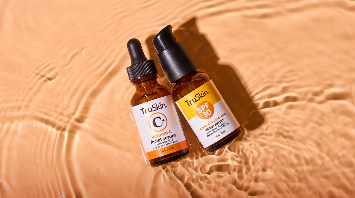 Vitamin C Facial Serum and SPF 30 Mineral Sunscreen Facial Serum