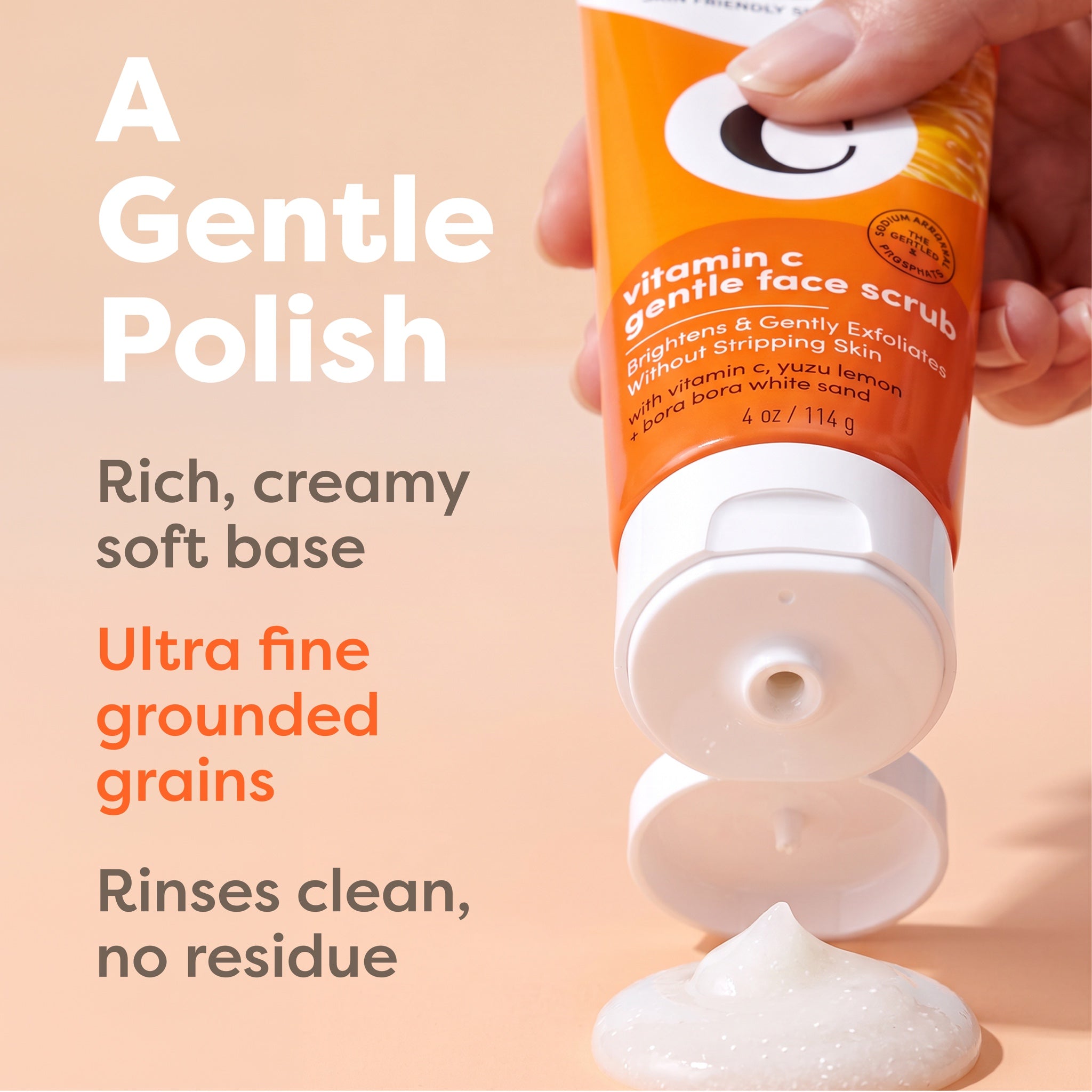 Vitamin C Brightening Facial Scrub — product features