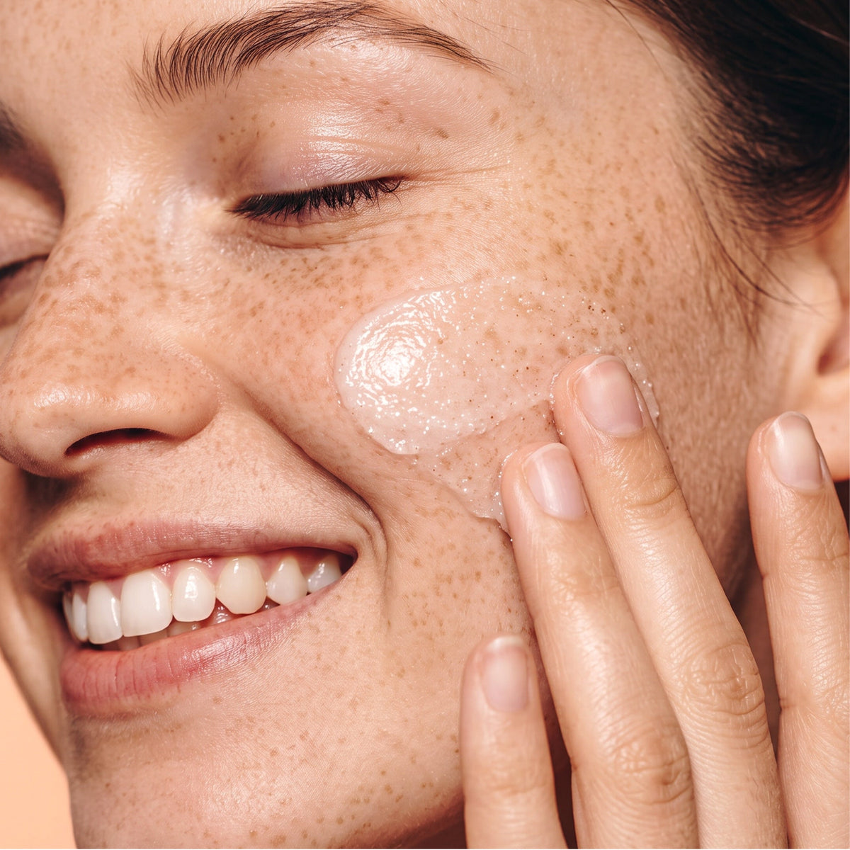 Vitamin C Brightening Facial Scrub — texture close up