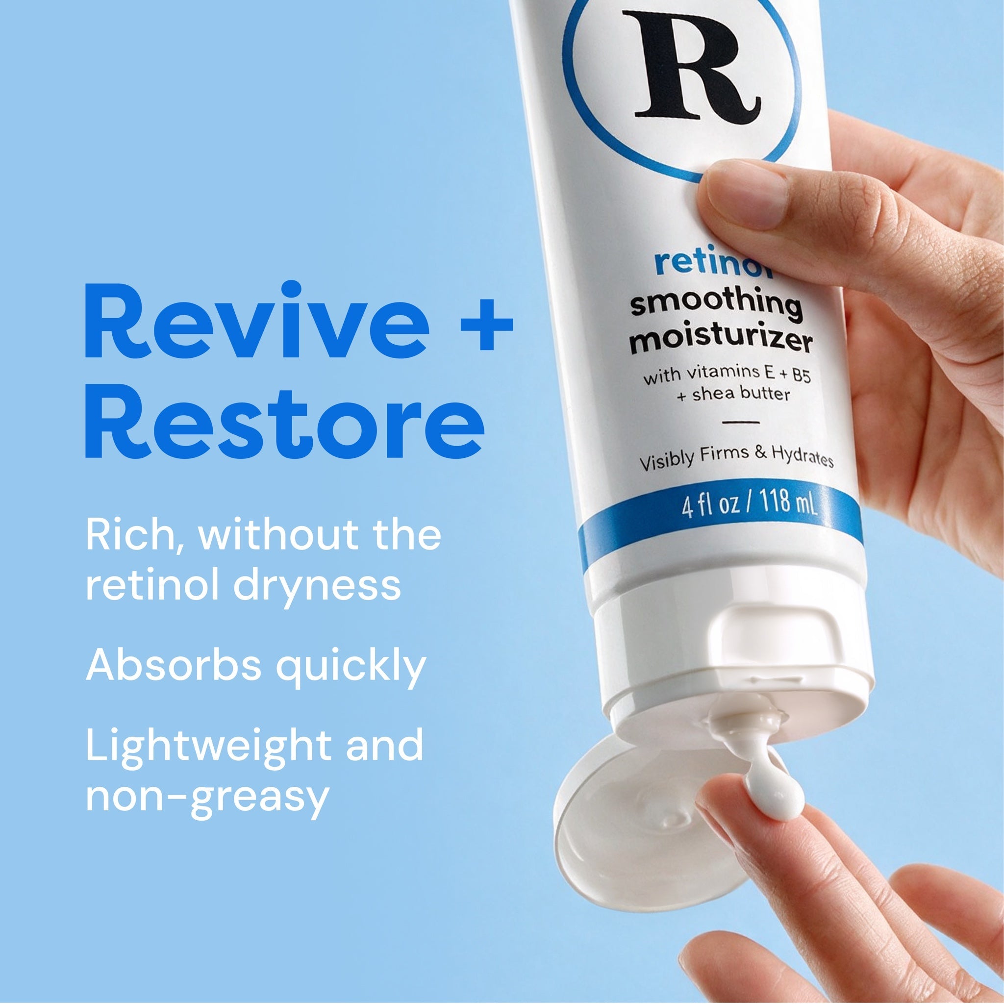 Retinol Smoothing Moisturizer — 4 oz — product features