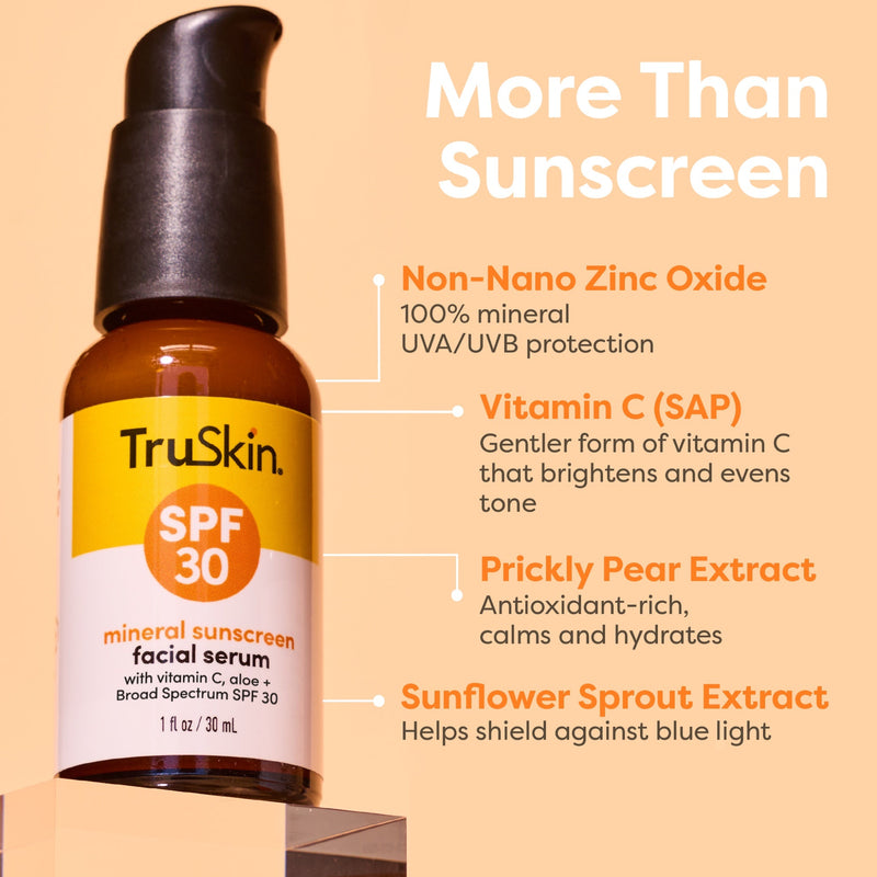SPF 30 Mineral Sunscreen Serum — key ingredients and what they do