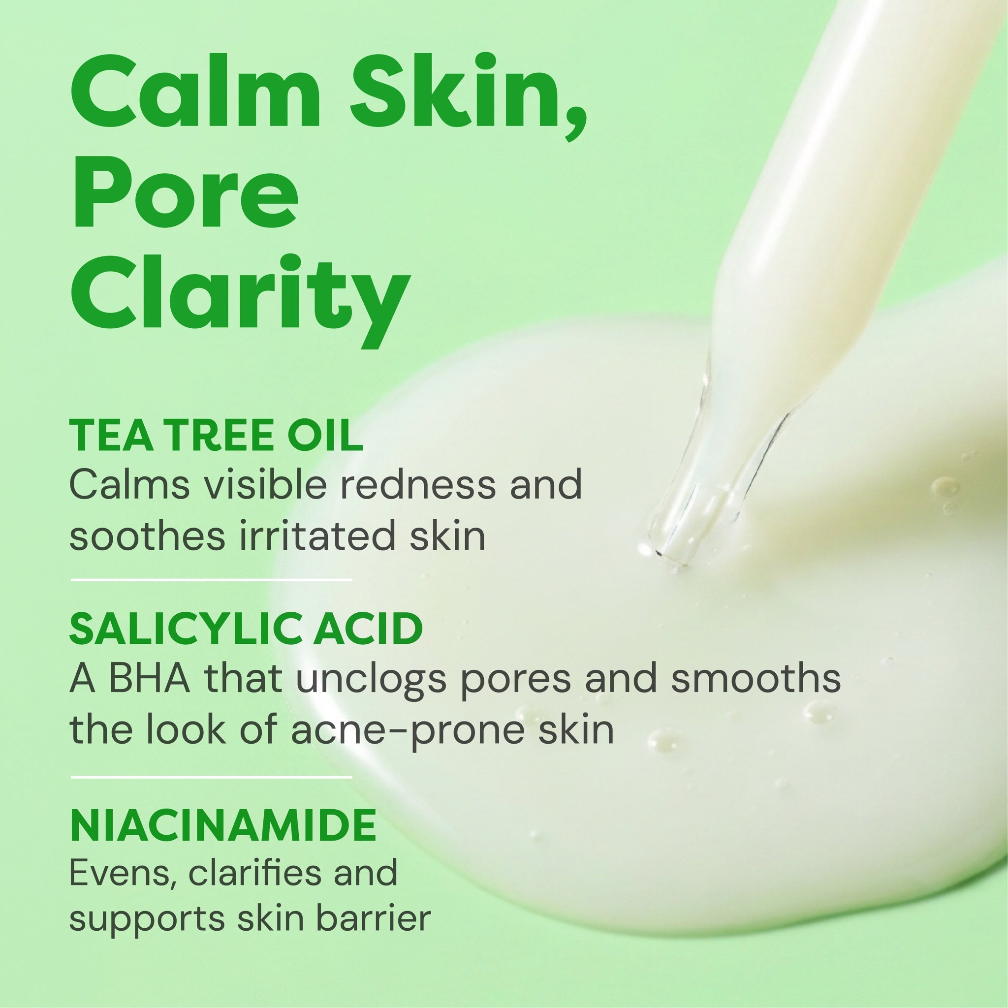 Tea Tree Serum — 1 oz — key ingredients and what they do