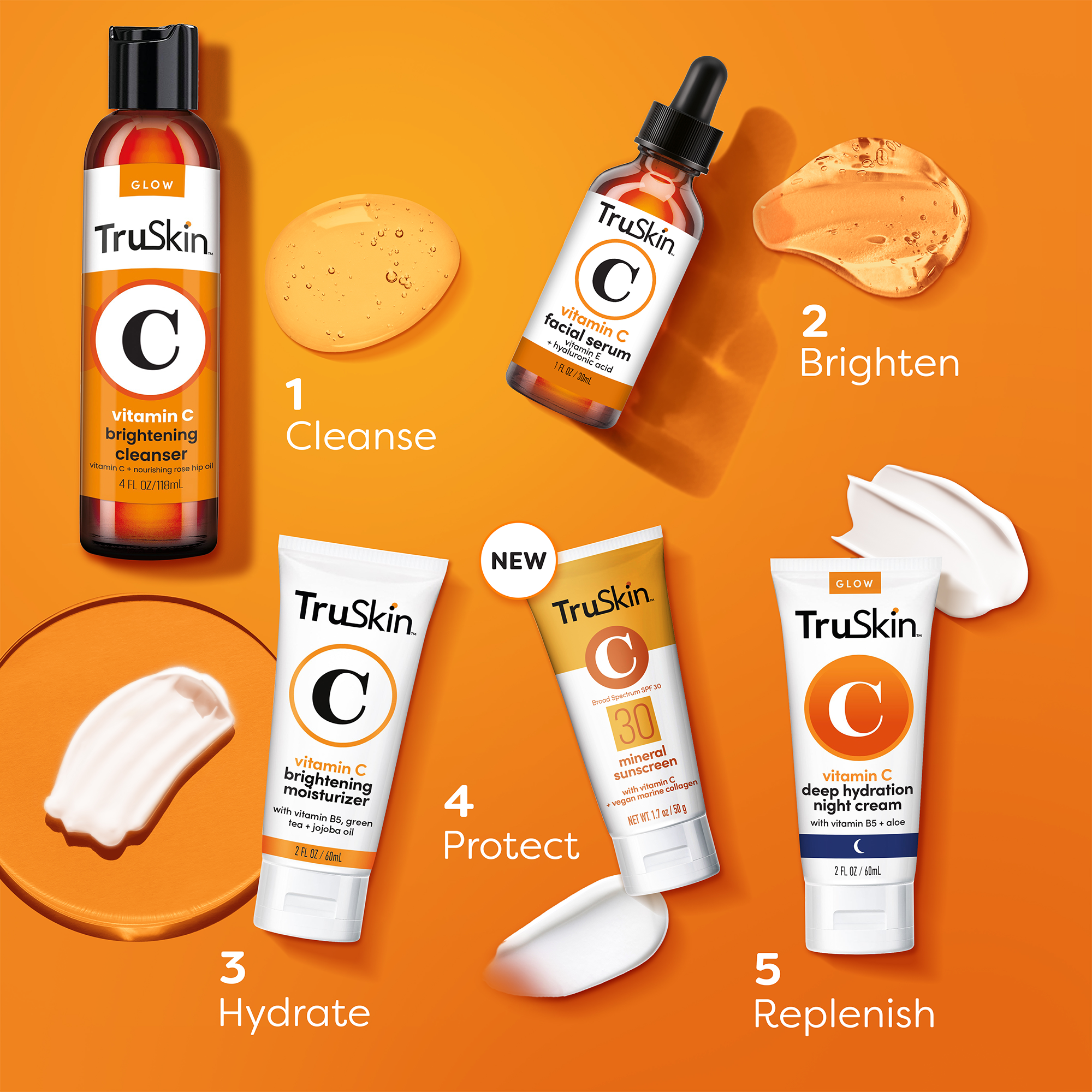 TruSkin SPF 30 Mineral Sunscreen with Vitamin C