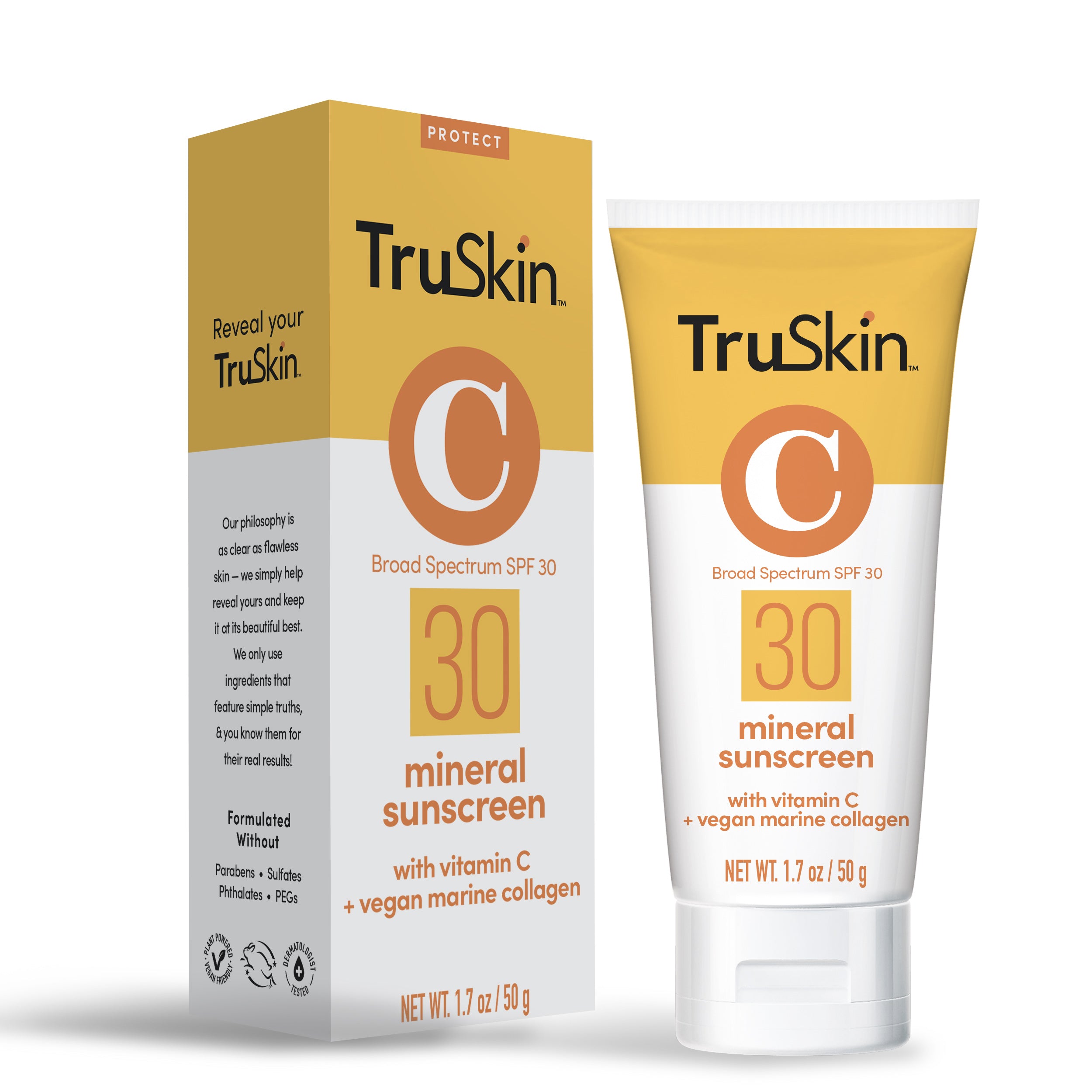 TruSkin SPF 30 Mineral Sunscreen with Vitamin C